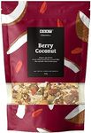 BSKT WHOLEFOODS - Veganola Berry Coconut Granola - Vegan and Paleo with Natural Oils and Nectar - Gluten Free - Non GMO - No Refined Sugar and Plant Based - Mixed with Goji Berries and Coconut - High Fiber and Heart Healthy For Breakfast Snack or Dessert - 700g