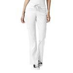 Women's Moderate Flare Leg Cargo Pant White, White, 3X-Large