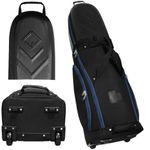 CaddyDaddy Enforcer Golf Travel Bag Crush Resistant Hard Top Protection, 1 Year Full Replacement Coverage, Durable Thick Nylon, Wheels & Lockable XL Zippers. Case for Transporting Clubs on Airlines