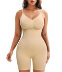 Nebility Shapewear Bodysuit - Women Tummy Control Body Suit Seamless Body Shaper Mid Thigh Shorts