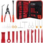 flintronic Auto Trim Removal Tool, 27PCS Car Removal Tool Set, Fastener/Remover for Car Panel Dash Audio Radio Removal Installer, Repair Pry Tool Kit Fastener Remover Kit with Storage Bag