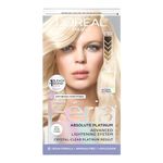 L'Oréal Paris Féria Advanced Lightening System Bleach Hair Dye, Extreme Platinum Hair Bleach, Includes Anti-Brass Nourishing Conditioner, 1 Hair Dye Kit