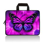 HYUTOTA 11 11.6 12.1 12.5 inch Laptop Carrying Bag Chromebook Notebook Ultrabook Bag Tablet Cover Neoprene Sleeve Fit Apple MacBook Air Samsung Google Acer HP DELL Lenovo Asus(Big Butterfly)