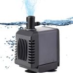 VAYINATO SOBO Aquarium Energy Saving Submersible Pump (WP-3400) Power : 15W | Output : 880L/H | Lifting Height : 1.2M)