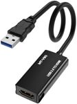 MT-VIKI USB 3.0 to HDMI Adapter, USB 3.0 to HDMI Male to Female Adapter, 1080P Compatible with Mac OS, Windows 10/8.1/8/7 (Uni-Directional) 1 Pack