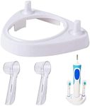 Toothbrush Holder Charger Holder - Toothbrush Head Holder with 2 Toothbrush Heads Cover Caps Compatible with Oral-B D Series, PRO Series