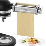 VEVOR Pasta Attachment for KitchenAid Stand Mixer, Stainless Steel Pasta Sheet Roller Attachment, Pasta Maker Machine Accessory with 8 Adjustable Thickness Knob, KitchenAid Pasta Attachment by VEVOR