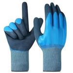 Waterproof Work Gloves Cut Resistant Gloves with Insulated Double Latex Coated Men and Women Multi Purpose Flexible Work Gloves For Gardening Agriculture Automobile Cleaning Gloves (Pack of 1 Pair)