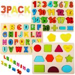 Wooden Puzzles for Toddlers, Voamuw