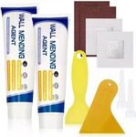 Wall Repair Kit,100% Safe Wall Spackle Repair Paste With 2" Drywall Patch, Sandpaper, Scraper For Quick Repair Of Cracks, Graffiti, And Holes - Quick Drying Wall Hole Filler Kit