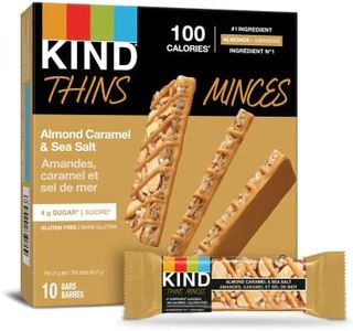 KIND THINS Almond Caramel & Sea Salt, Gluten Free Bars, 21g Bar (10 Count)