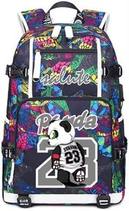 Yunzyun Basketball Player J-ordan Multifunction Backpack Travel Laptop Fans bag For Men Women, Purple Pattern - 3, Free Size