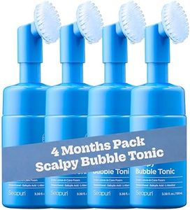 Seapuri Scalpy Bubble Tonic: Soothing Scalp Toner for Hair Retention & Less Shedding | Instant Cooling Relief for Oily Scalp & Itchy Redness | Salicylic Acid Detox for Dandruff & Buildup (Pack of 4)