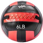 JFIT Medicine Ball, Red/Black, 6-Pound