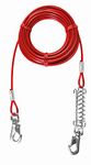 Trixie Tie Out Cable, Made of Rugged Steel and PVC for Strength and Rust-Resistant Performance, Keeps Your Dog Safe and Secure, Perfect for Camping or Caravanning - Red