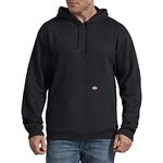 Dickies Men's Big Tall Pullover Fleece Hoodie, Black, 4X-Large