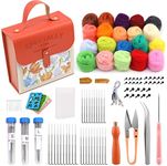 Qzma Needle Felting Kit, Wool Rovin