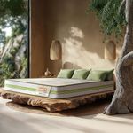 Duroflex LiveIn 100% Latex - Natural Pincore Latex Mattress, Eco-Friendly, Naturally Cool, Medium Firm, 10 Years Warranty, 10 Inch King Size Bed Mattress (78x72x10 Inch)