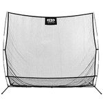 Izzo Unisex's Catch Extra Large Golf Hitting net for Your Backyard or Home Range-8'x7', Black, 8' x 7' (Catch All 8')