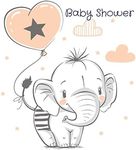 Baby Shower: Elephant Theme Guest M