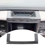 Hoolcar Center Console Storage Box Trim for 2010-2017 Dodge Ram, Carbon Fiber, 1PC