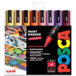 Posca - PC-5M - Paint Marker Art Pens - 1.8-2.5mm - Sunset Tones Set of 8 in Gift Box