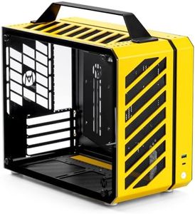 MECHANIC MASTER C28 KuFang mATX Chassis/Alumium/Steel/Water-Cooling/Temered Glass MATX/ITX Small Form Factor Computer Case (Vitality Yellow)