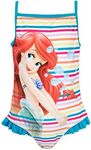 Disney The Little Mermaid Bathing Suit | Ariel One Piece Bathing Suit | Swimming Suit for Girls | Size 6