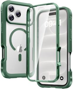 Diaclara Magnetic & Screen Protector for iPhone 18 Pro Max Case,Green | Fit for MagSafe, Built‑in Anti‑Scratch Touch‑Sensitive Screen Protector, 360° Dual‑Layer Rugged, Mil‑Grade Drop Protection