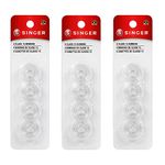 Singer Bobbins Class 15 Transparent, 4-Count (3-Pack)