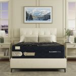 SlumberCool MAX 3Z Plush Euro Top Cooling Hybrid Mattress – 14" Split King Gel Memory Foam & Zoned Lumbar Support Coils, GlacierTex MAX Cooling Cover, Pressure Relief Mattress for Side & Hot Sleepers