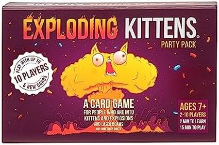 Exploding Kittens Party - A Russian Roulette Card Game, Easy Family-Friendly Party Games - Card Games for Adults, Teens & Kids - 2-10 Players