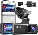 REDTIGER Dash Cam Front Rear, 4K/2.