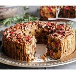 Jane Parker Fruitcake Classic Light Fruit Cake 5 Pound (80 Ounce) Ring in a Collectible Holiday Tin