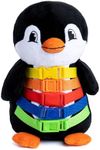 Buckle Toys Blizzard Penguin - Montessori Learning Activity & Stuffed Animal - Develop Motor Skills, Problem Solving, Counting & Color Recognition