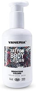 VANERIA Tattoo Lotion Aftercare,Tattoo Moisturizer & Healing Keeps Your Ink Looking Fresh, Tattoo Care Prevents Ink Fading,Tattoo Salve Ointment Non-Greasy,Natural Ingredients,250 Ml/ 8.4 Fl. Oz.