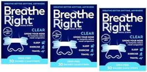 Breathe Right Nasal Strips, Small/Medium, Clear (Clear - 90 Count)