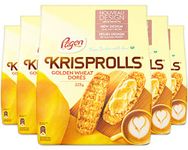 Pågen Krisprolls Golden Wheat | Swedish Toast | Healthy Snack | Fibre | 5 PACKS of 225g