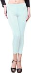 LingDooo Women 100% Pure Silk Underwear Shirt Stretchy Legging Safety Wear Home Wear Cropped Pants (XL(Tag 3XL), White-C)