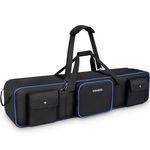 YOREPEK Tripod Carrying Case Bag 50.5", Durable Light Stand Bag with 2 Removable Padding, Photo Studio Equipment Case for Tripods, Monopods, Speaker Stands, Umbrellas, Gear, Mic Stand, Tent Pole