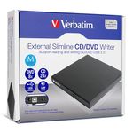 Verbatim External Slimline CD/DVD Writer USB 2.0