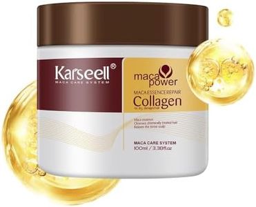 Karseell Hair Mask, 100 Ml Collagen Hair Treatment With Argan Oil & 7 Plant Extracts - Deep Repair For Dry & Damaged Hair, Smooth & Shiny Finish, Suitable For All Hair Types