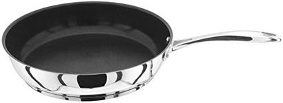 Stellar 7000 S778 Stainless Steel Non-Stick Wok with Lid 30cm, Induction Ready, Oven Safe, Dishwasher Safe - 10 Year Non Stick Warranty