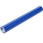 TRIXES Vinyl Wrap -Self Adhesive 6D Carbon Vinyl Wrap – for Car Van Motorbike Interior and Exterior & Tech - Bubble Free - 1500 x 300mm - Colour Glossy Blue