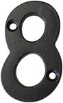 RCH Hardware NO-IR530-50 Iron House Number, 2 Inch, Black