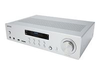 Aiwa AMU-120BT/SL: Amplifier, AV receiver, with Bluetooth 5.0, 120W, USB port, SD card reader. Colour: Silver