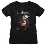 Twilight T Shirt Ed and Bella Ladies Short Sleeve T Shirts Twilight Movies Graphic Tees for Women, Black, Medium