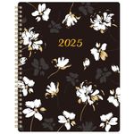 20-21 Black Floral Cover Planner
