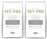 Vet-Pro Obesity Pellet Adult Dog Food, Chicken Flavour, 3kg*2 =6Kg