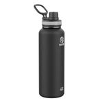 Takeya Originals Vacuum-Insulated Stainless-Steel Water Bottle, 40oz, Black